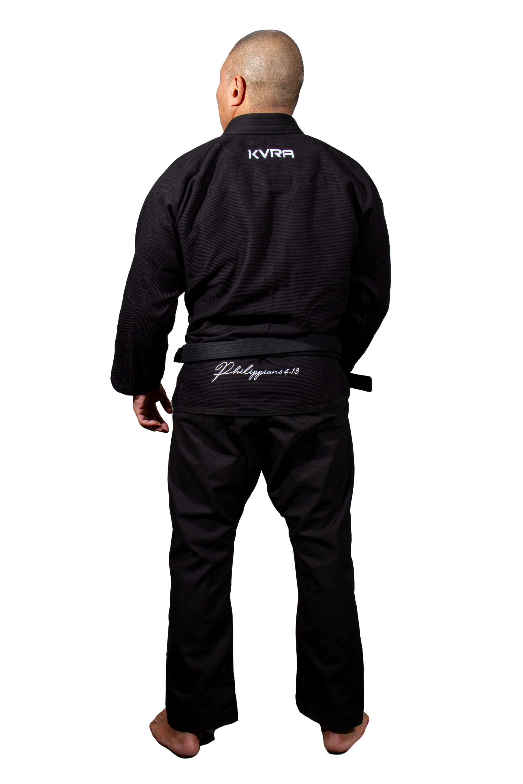 Kimono de Jiu-Jitsu KVRA Prayer Negro - Imagen 3