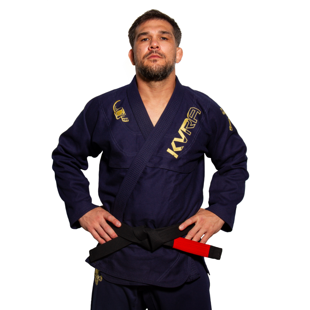 'Gold arte' Kimono - Navy