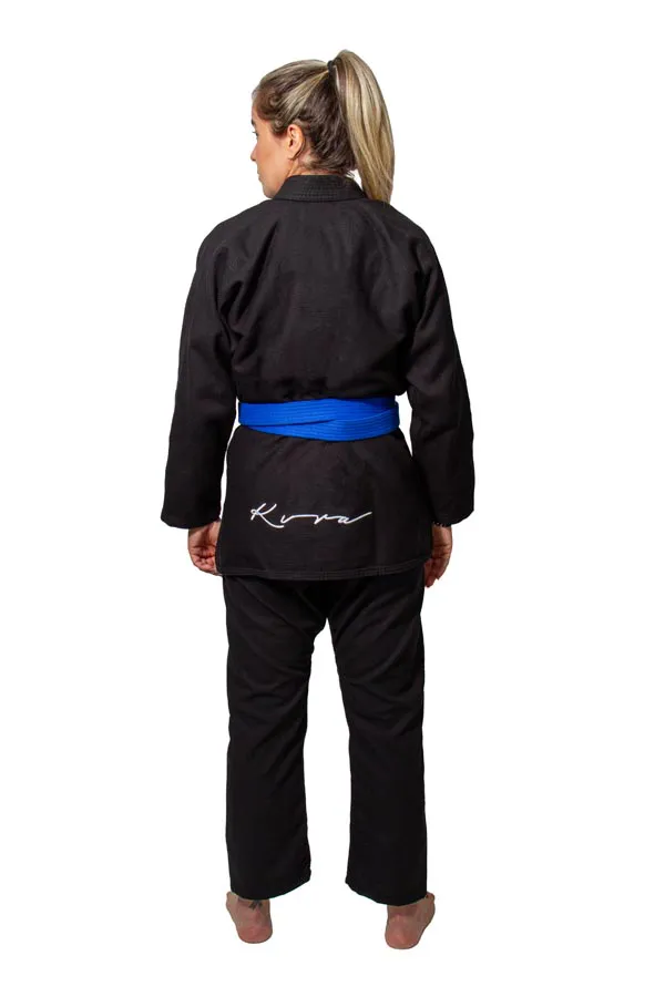 Kimono de Jiu Jitsu Feminino KVRA Lovely Preto - Imagen 3
