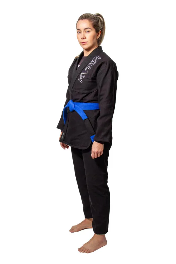 Kimono de Jiu Jitsu Feminino KVRA Lovely Preto - Imagen 6