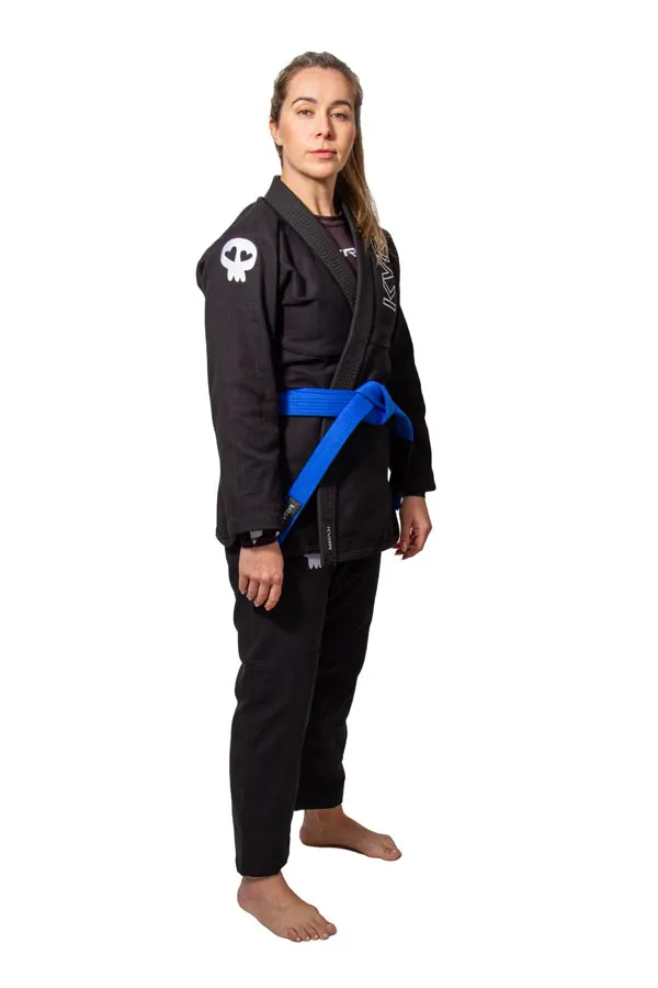 Kimono de Jiu Jitsu Feminino KVRA Lovely Preto - Imagen 4